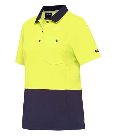 KingGee, Women's Hi Vis Hyperfreeze Polo, K44735 (Each) - - Size: 3XL