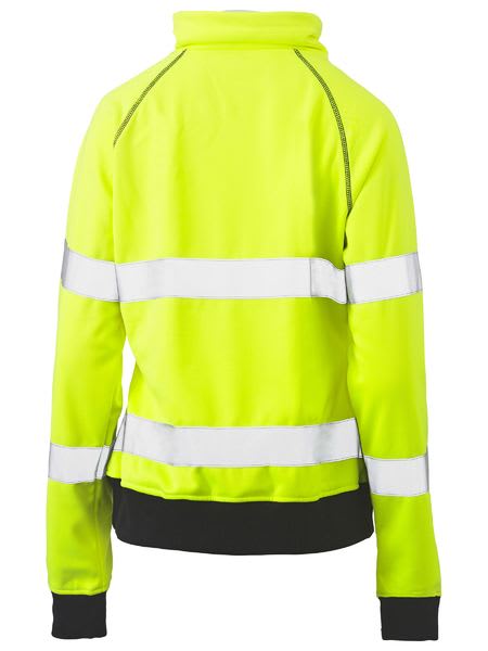 Bisley, Women's Hi Vis Fleece Jumper, BKL6818T - Yellow (Size: 22)