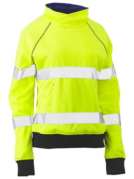 Bisley, Women's Hi Vis Fleece Jumper, BKL6818T - Yellow - 10