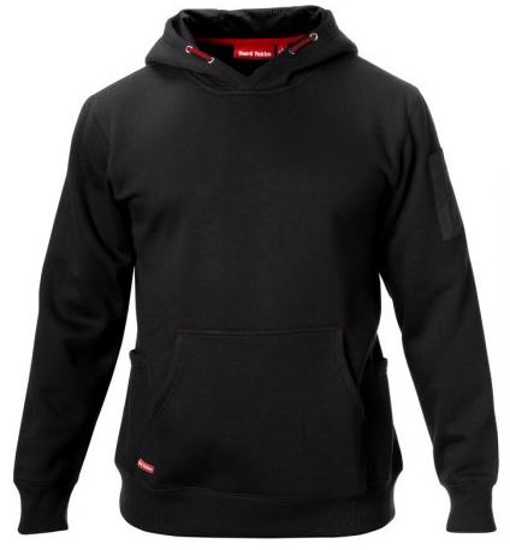 Hard Yakka, Brushed Fleece Hoodie, Y19326 (Each) - Black - Size: S