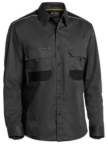 Bisley, FLX & MOVE Stretch Shirt, BS6133 - Charcoal - XS