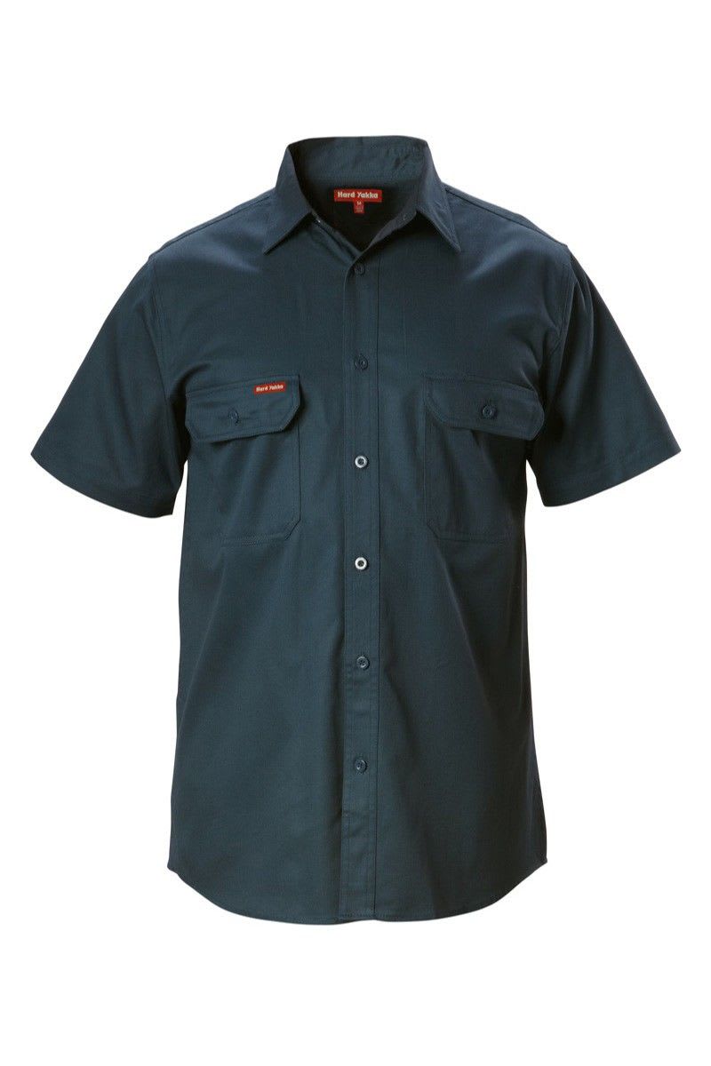 Hard Yakka, Foundations Cotton Shirt, Y07510 - Green (Size: 5XL)