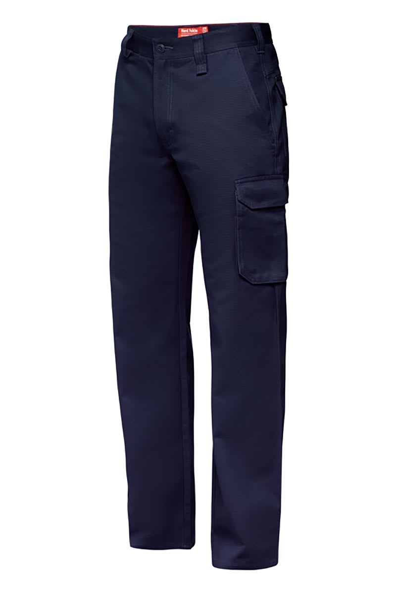 Hard Yakka, Foundations Cargo Pant, Y02500-Regular Fit (Pair) - Navy - Size: 12