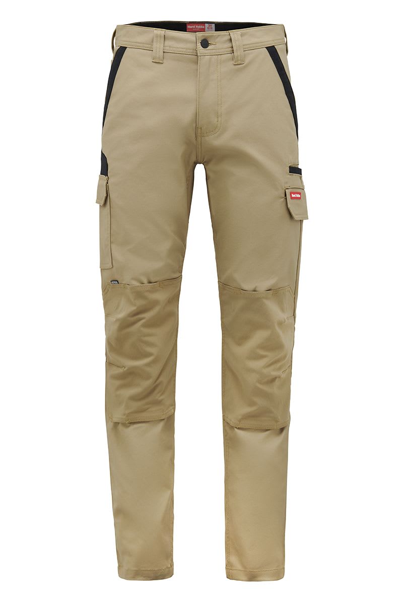 Hard Yakka, Unisex Legends Stretch Pant, Y02740 (Pair) - Khaki - Size: 87