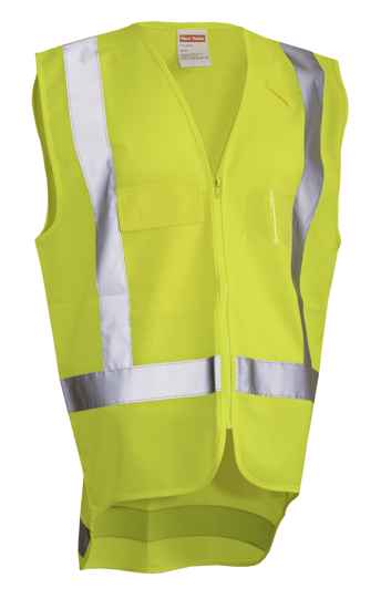 Hard Yakka, Hi Vis Safety Vest, N4VU04 (Each) - Fluro Yellow - Size: 6XL