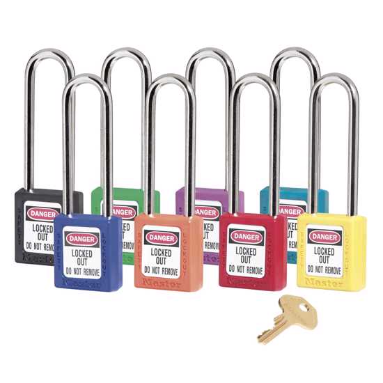 Master Lock Safety Lockout Padlock 0410 - Keyed Different - Each