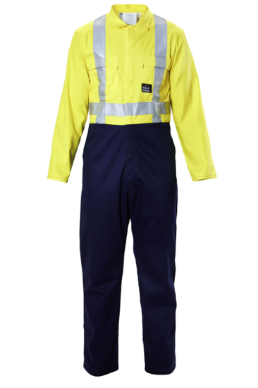 Hard Yakka, Hi Vis Zip Overall, OZ1HVZ00 (Pair) - - Size: 12