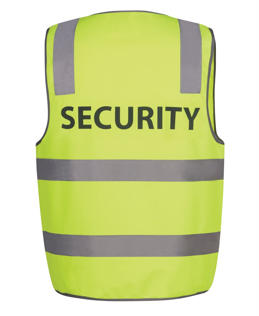 JB's Wear, Hi Vis Security Vest, 6DNS - Lime (Size: 2XL)