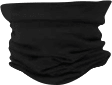 Merino Neck Warmer, Black, BMNECK2