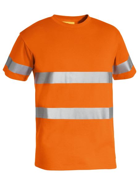 Bisley, Hi Vis Cotton T-Shirt, BK1017T - Orange (Size: 5XL)