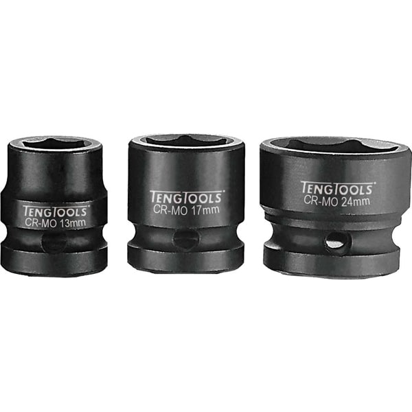 1/2in Dr. Stubby Impact Socket 10mm DIN