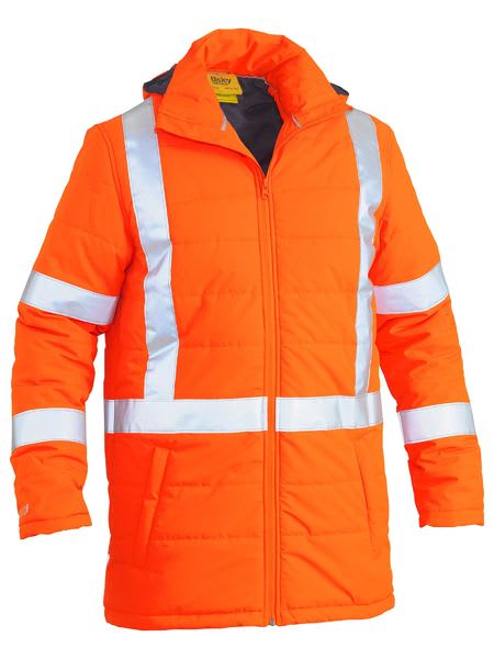 Bisley, TTMC-W17 X Back Puffer Jacket, BJ6379XT (Each) - Fluro Orange - Size: XS
