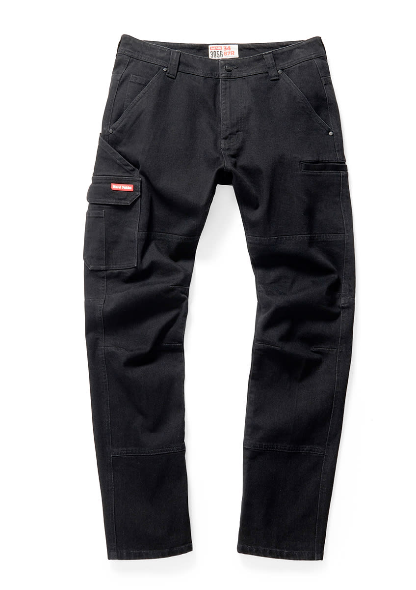 Hard Yakka, Tough Jean with Dyneema , Y03400 - Black (Size: 107)