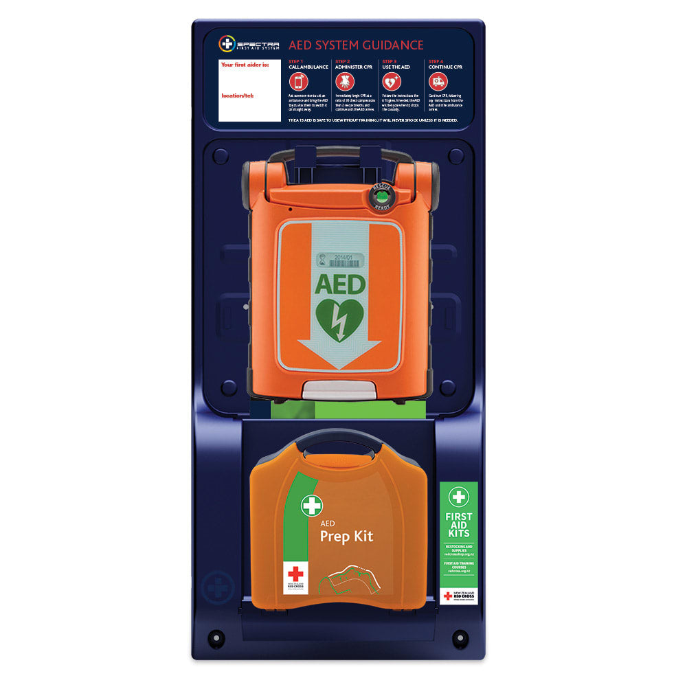Red Cross Spectra AED Wall Panel