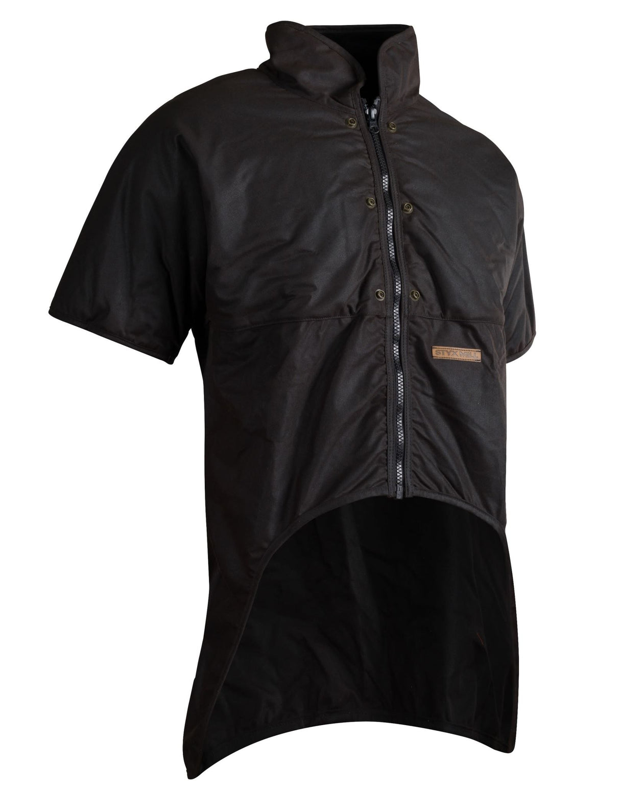 Styx Mill, Oilskin Long Length Short Sleeve Jacket - Standard - 2XL
