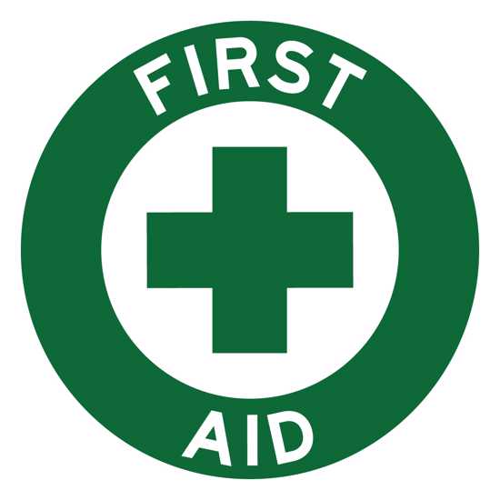 Emergency Info Sticker | First Aid Helmet Sticker - Diameter 50mm - Pack of 10