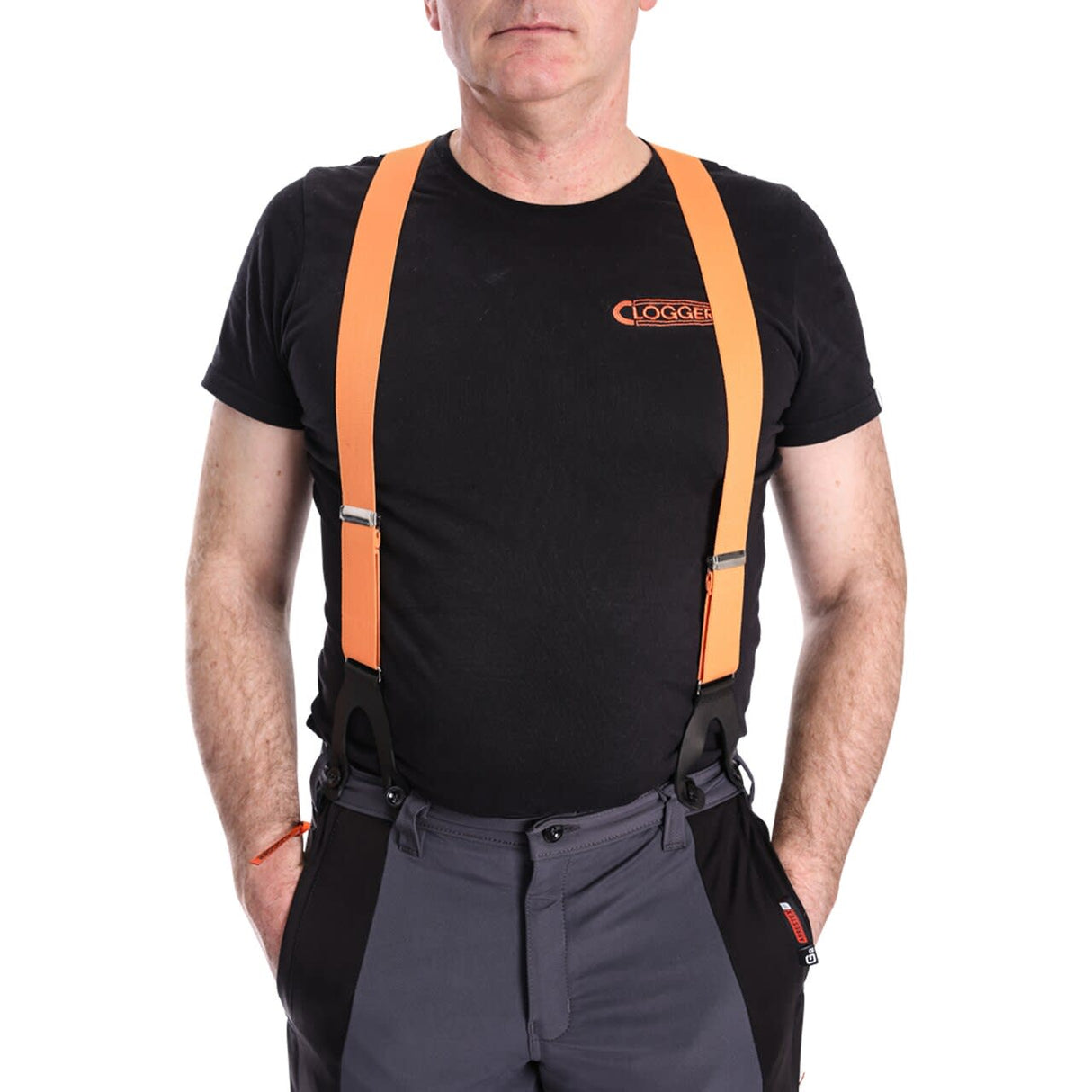 Clogger, Clip-on Premium Braces - Orange