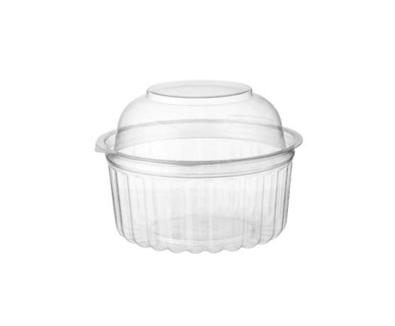 Shobowls Clear Round Clam Dome Lid 375ml 250 (Carton)