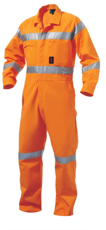KingGee, Domed Overall, K51305 - Orange (Size: 87)