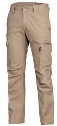 KingGee, Canvas Tradie Pant, K13280-Stout Fit (Pair) - Khaki - Size: 97
