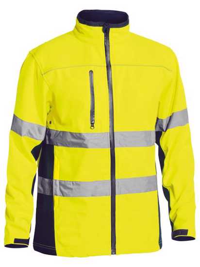 Bisley, Hi Vis Soft Shell Jacket, BJ6059T (Each) - - Size: 4XL