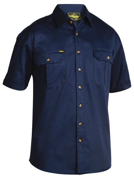 Bisley, Original Short Sleeve Shirt, BS1433 - Navy (Size: S)
