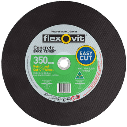 Flexovit Type 41 Cut-Off Wheel 20 Grit 356x4.1x20mm Pack of 10 (Pack)