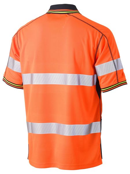 Bisley, Hi Vis Mesh Polo, BK1219T - Yellow/Navy - XL