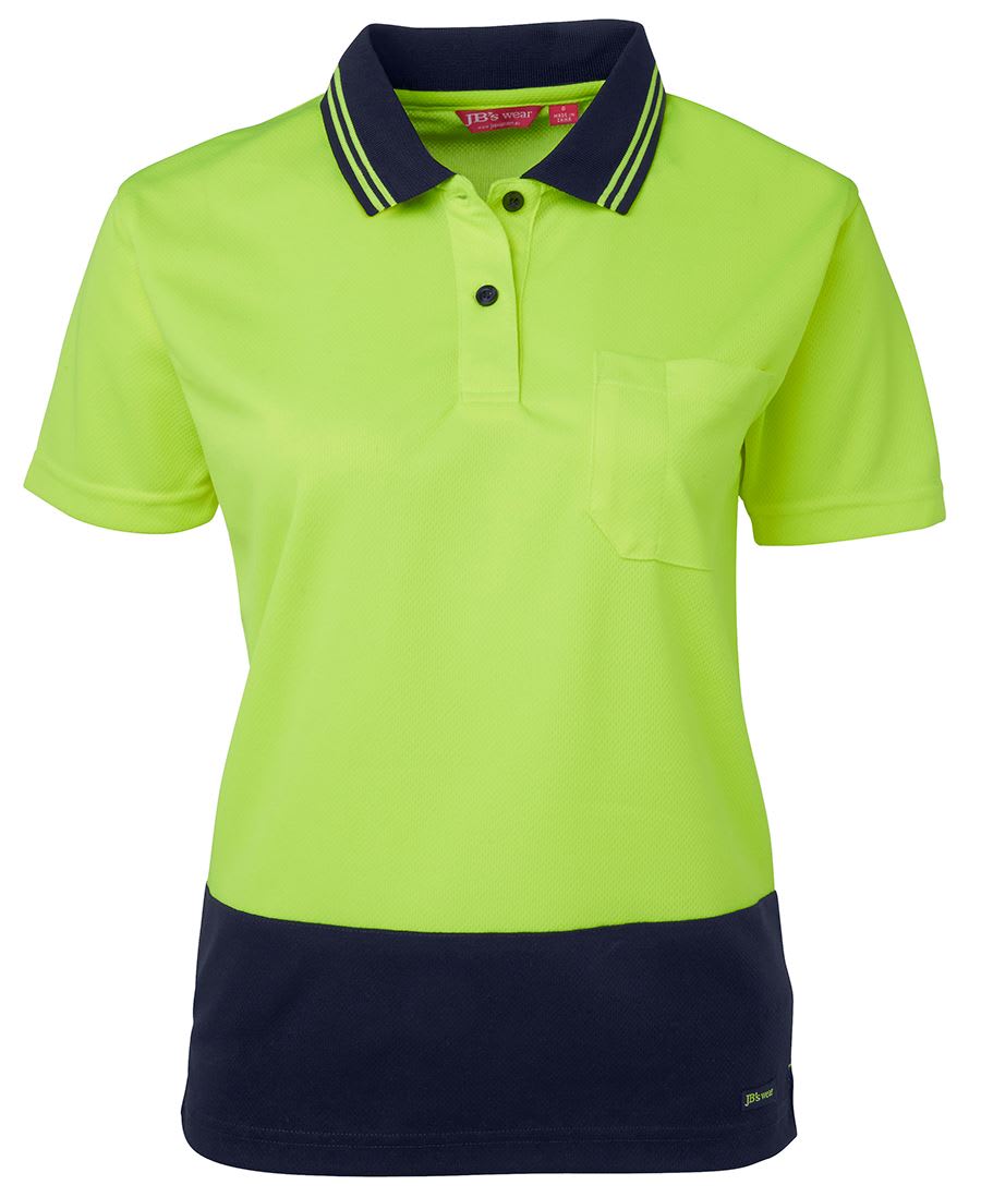 JB's Wear, Women's Hi Vis Polo, 6LHCP - Orange/Navy (Size: 20)