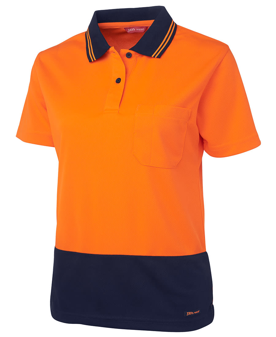 JB's Wear, Women's Hi Vis Polo, 6LHCP - Lime/Navy - 26