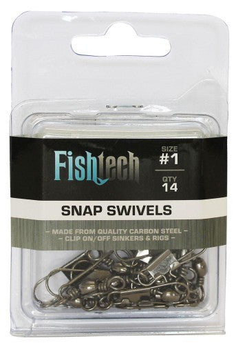 Snap Swivels - Fishtech #1 (14 per pack)