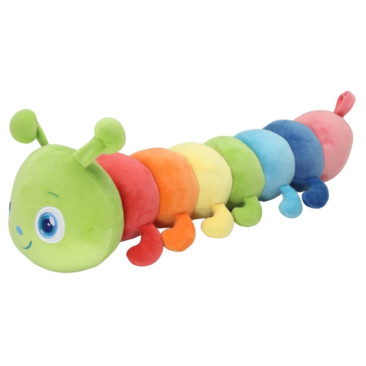 Soft Plush Toy - Nibbles Caterpillar. Multi Coloured Caterpillar.