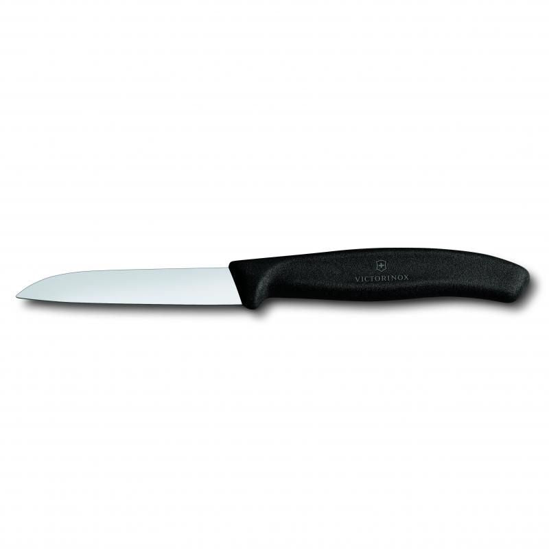 Victorinox Paring Knife - 8 Cm Straight Blade - Classic - Black