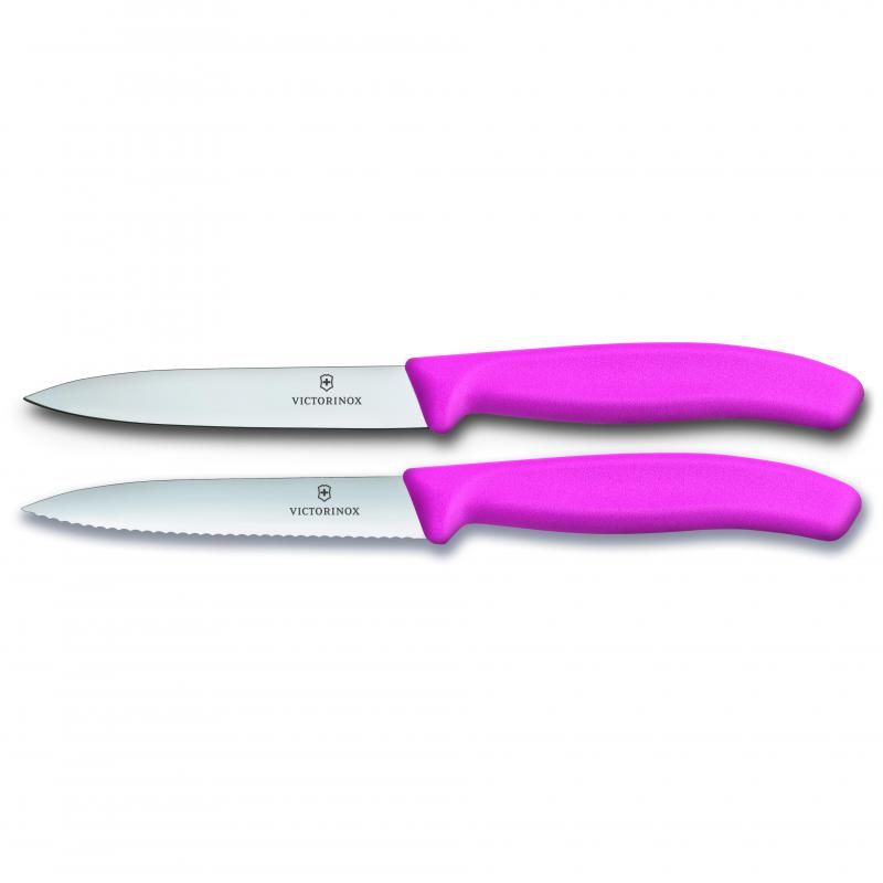Victorinox 2 Piece Swiss Classic Paring Knife Set - Pink - 6.7796.L5B