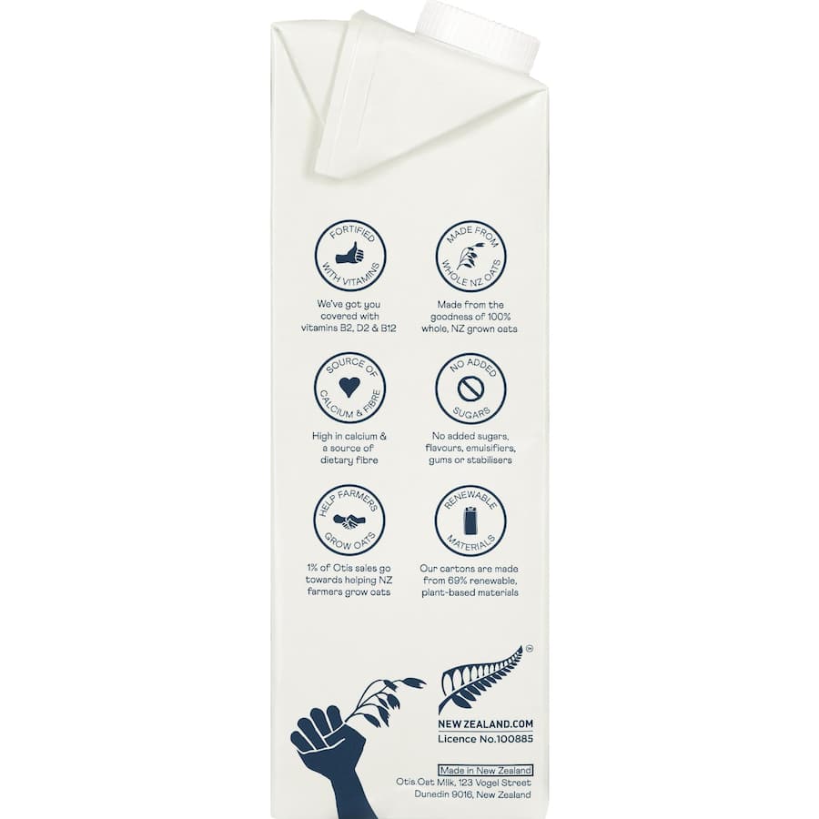 Otis Oat Milk High Fibre & Low Fat Carton 1L