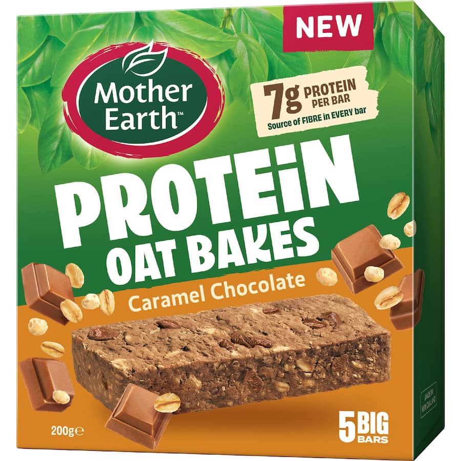 Mother Earth Protein Oat Bakes Caramel Chocolate 200g