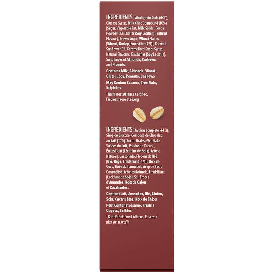Nice & Natural Chewy Muesli Bars Choc Squiggle 6pk 185g