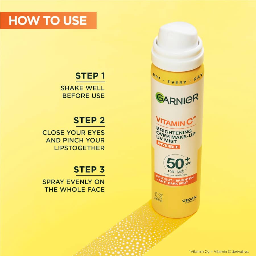 Garnier Vitamin C Mist Spf 50+ 75mL