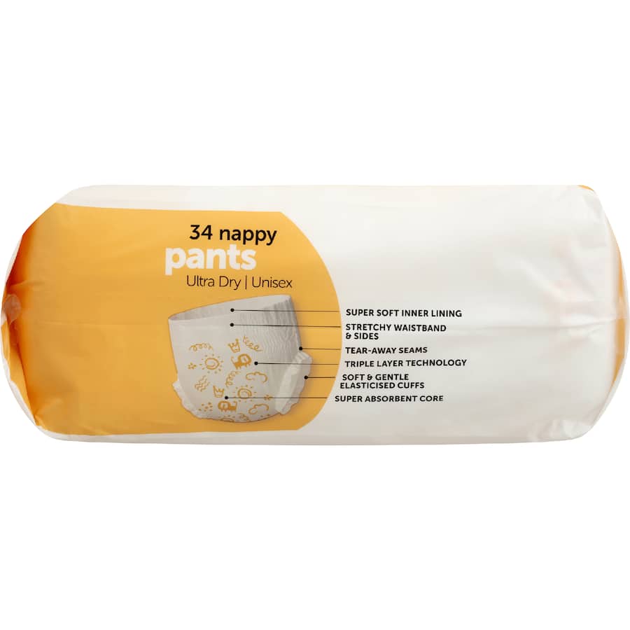 Little One's Nappy Pants Roamer Boys & Girls Size 7 34pack