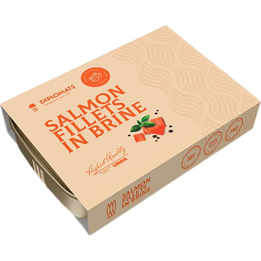 Diplomats Salmon Fillets In Brine Tin 140g