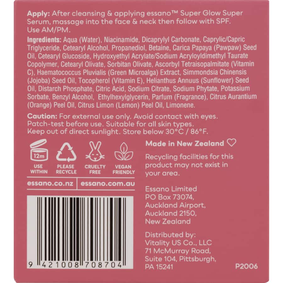 Essano Face Moisturiser Vitamin C 50mL