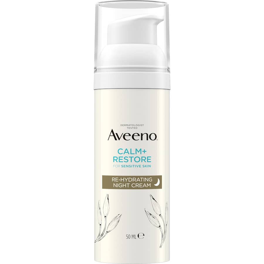 Aveeno Night Face Cream Moisturiser Calm & Restore 50mL