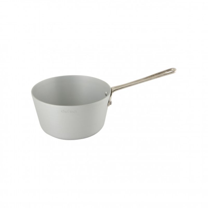 Chef Inox Premium 3.5L saucepan, durable anodised aluminium with sleek finish, ideal for various cooking methods.