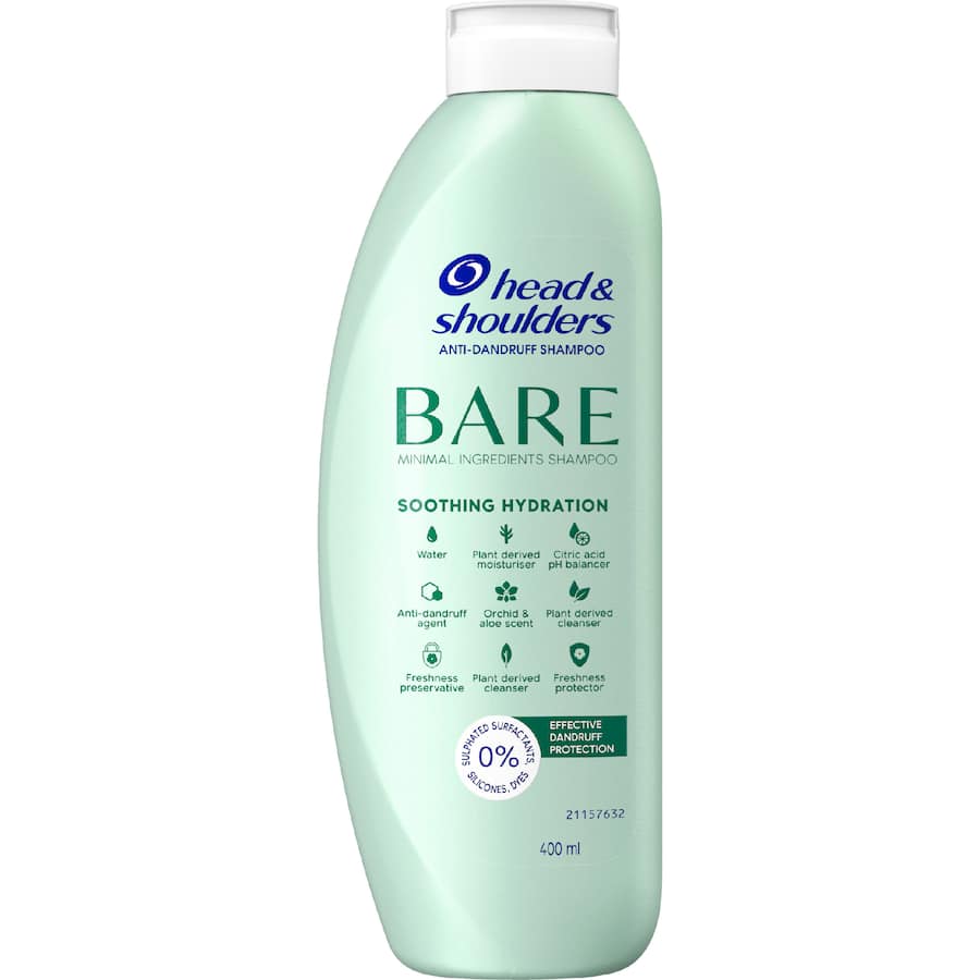 Head & Shoulders Bare Shampoo Soothing Hydration 400mL