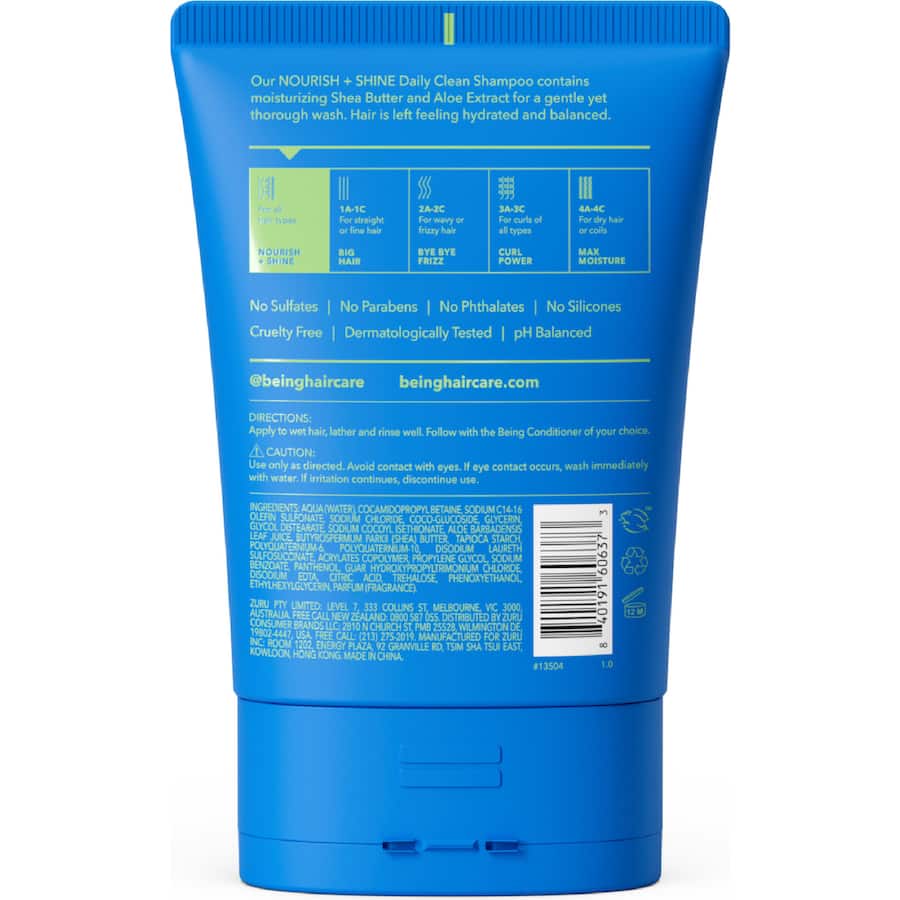 Being Nourish + Shine Shampoo Daily Clean 354mL