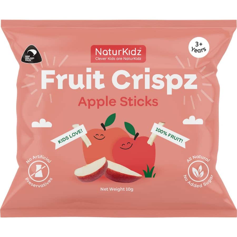 Naturkidz Fruit Crispz Baby Snacks Apple Sticks 10g