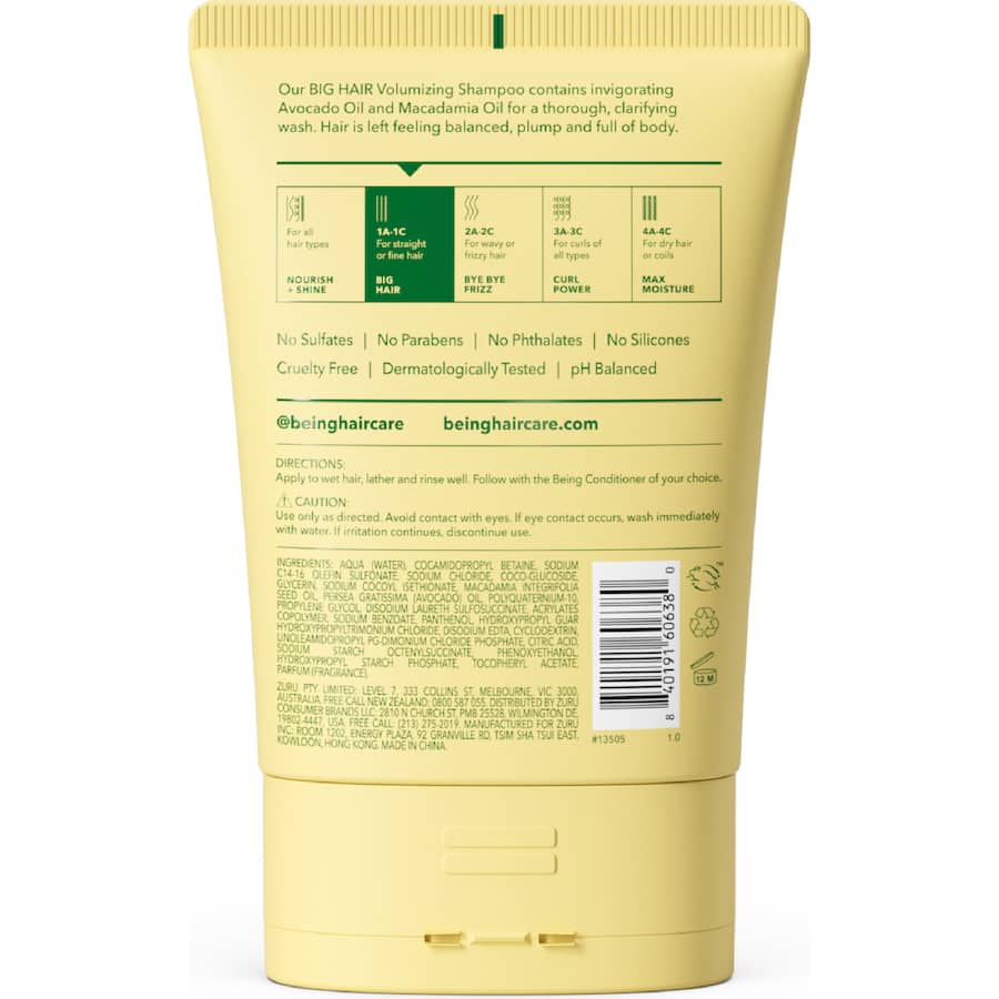 Being Big Hair Shampoo Volumizing 354mL