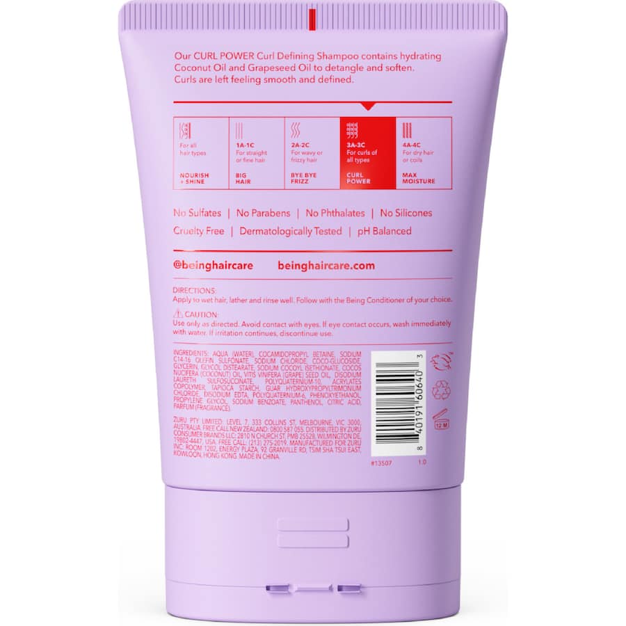 Being Curl Power Shampoo Curl Defining 354mL
