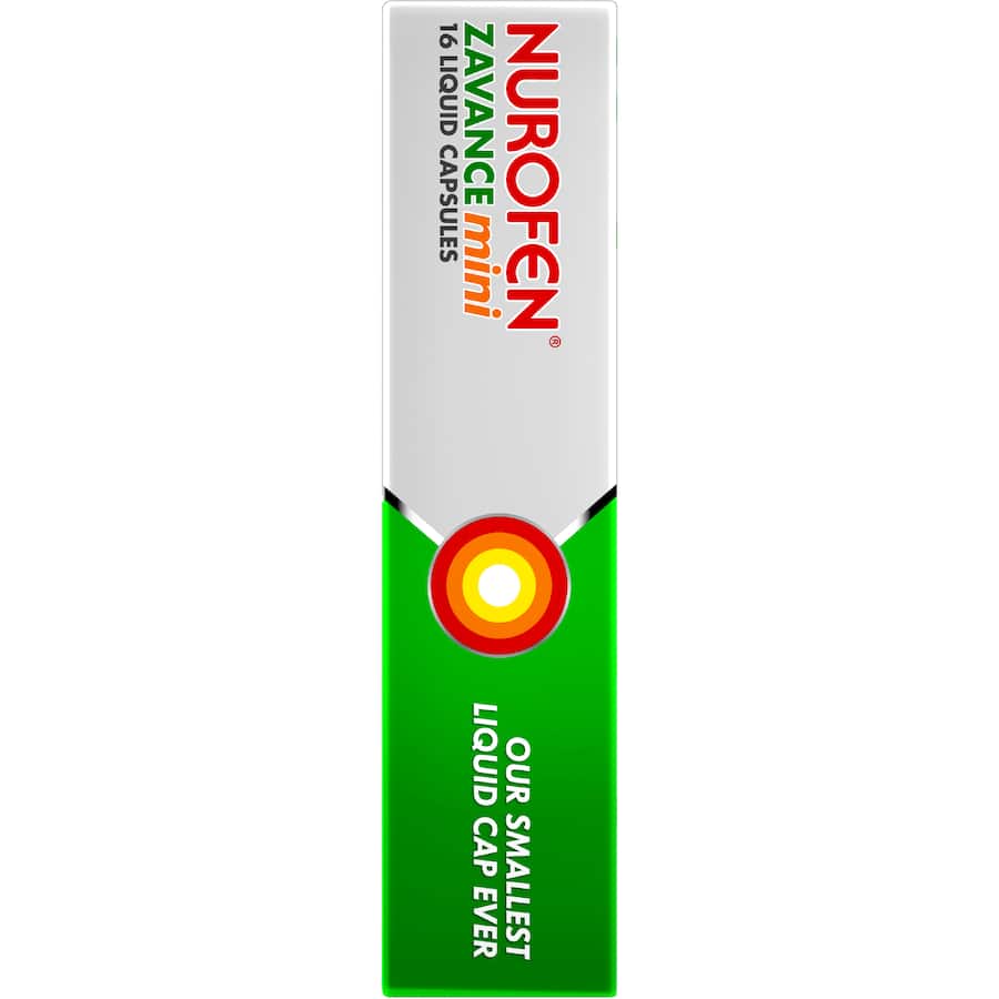 Nurofen Pain Relief Zavance Liquid Minicaps 16 pack