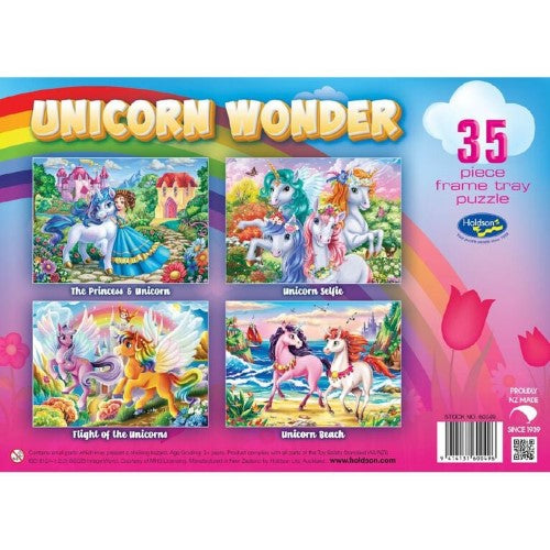 Jigsaw Puzzle - Unicorn Wonder 35pc Frame Tray Puzzle Assorted